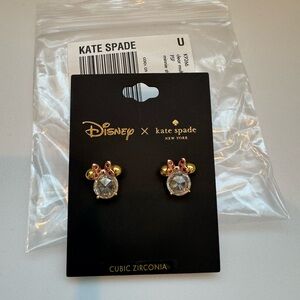 Kate Spade Gold and Pink Stud Earrings
